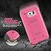 S6 Case, Galaxy S6 Case, ULAK Hybrid KNOX ARMOR Heavy Duty Shockproof Dual Layer Protective Case for Samsung Galaxy S6 Device (Rose Red)