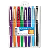 Paper Mate Flair Medium Point Felt Porous Pens, 8 Colored Pens (89061)