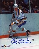 BERNIE FEDERKO St. Louis Blues SIGNED 8x10 Vintage Photo