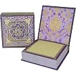 Purple Baroque Brooch Note pad, Jeweled Mini Notepad, Punch Studio