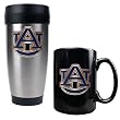 Auburn Tigers NCAA Stainless Travel Tumbler And Ceramic Mug Set by Great American Products
