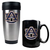 Auburn Tigers NCAA Stainless Travel Tumbler And Ceramic Mug Set by Great American Products