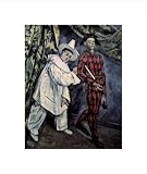 Pierrot and Harlequin (Mardi Gras), 1888 by Paul Cezanne poster print,11.8 in. x 14 in.