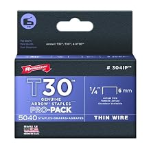 Arrow Fastener 304IP Genuine T30/T32 1/4-Inch Staples, 5,040-Pack