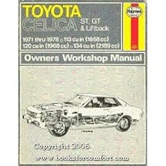 Toyota Celica St, GT and Liftback, 1971-77 Owner's Workshop Manual