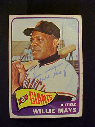 Willie Mays San Francisco Giants #250 1965 Topps Signed Autographed Baseball Card