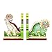 Fantasy Fields - Dinosaur Kingdom Thematic Set of 2 Wooden Bookends for Kids |  Imagination Inspiring  Hand Crafted & Hand Painted Details | Non-Toxic, Lead Free Water-based Paint