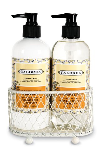 Caldrea 2-piece Petite Sink Set, Citrus Mint Ylang Ylang - Ivory by Caldrea
