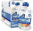 Plum Organics Mighty 4 Essential Nutrition Blend Pouch, Sweet Potato, Blueberry, Millet and Greek Yogurt, 4 Ounce (Pack of 12)