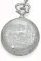 Euro Geneve Sterling Silver Pocket Watch .925 Designer Train Theme