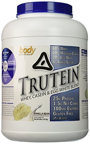 Trutein 4 lb Vanilla Protein Blends by Body Nutrition