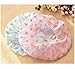 Dealglad New 3Pcs Fashion Lovely Thicken Elastic Waterproof Plastic PVC Bathing Shower Cosmetic Care Hair Cap Hat (Pink)
