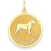 14k Gold Rottweiler Disc Charm