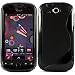 Black Protective Dual Texture Fusion Rubberized Silicone Skin Cover Case for HTC T Mobile MyTouch 4G