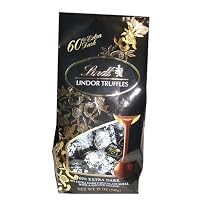 Lindt Lindor 60% Extra Dark Valentines Valenitne's Day Gift Chocolate Truffles (19 Oz Bag)