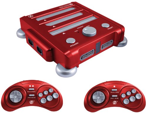 Hyperkin Retron 3 Video Game System for NES SNES GENESIS - Red