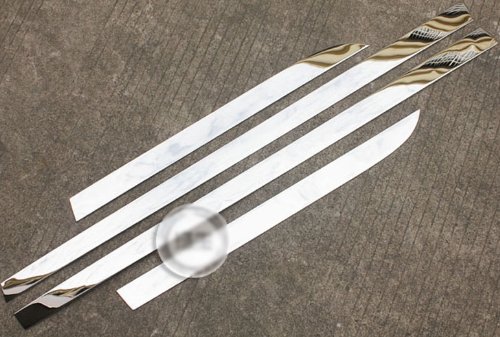 Auto Chrome Body Door Side Molding Trim Stainless Steel 4pcs Fit For 2012 2013 Chevy Malibu