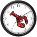 Lobster No.3 Animal Wall Clock by WatchBuddy Timepieces (Black Frame)