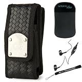 51bUMcCvEbL. SL160  Patrol Gladiator Tough Belt Clip for T Mobile myTouch Q 2 Android (2.3) Smart Phone + Includes a Spider Pad non magnetic holder for cell phone, MP3 Player, etc + Includes a Crystal Clear High Quality HD Noise Filter Ear buds Earphones Headphones ( 3.5mm Jack ) + Includes an eBigValue (TM) Determination Hand Strap Keychain