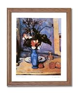 Paul Cezanne French Victorian Blue Flower Contemporary Home Decor Wall Picture Oak Framed Art Print