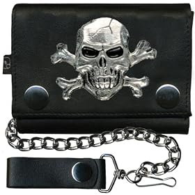 Jolly Roger Leather Wallet