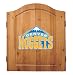 Imperial Denver Nuggets Licensed Solid Pine Cabinet and Bristle Dartboard Set