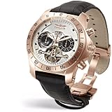 Rose Gold Watch, Perigaum Transatlantic Automatic Mens Watch P-0605-RW