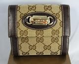 Gucci - Gucci Wallets (Beige/Brown) 145747 Medium Gucci Logo Punch Wallet