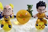 Unique Dragon Ball Z 17 Piece Birthday Cake Topper Featuring 10 Different Characters From The Dragon Ball Z World Sitting On Dragon Ball Z Crystal Balls, 1 Random Large Dragon Ball Z Crystal Ball, And 6 Dragon Ball Z Buttons