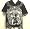 Dragonfly Clothing The Rising Shirt Black & White Skeleton on Motorcycle Shirt Med. - 3XL Size: Medium