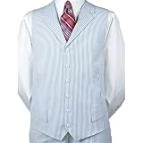 Paul Fredrick Seersucker Suit Vest Separate
