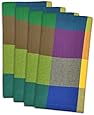 DII 100% Cotton, Oversized Basic Everyday 20x 20" Napkin, Set of 4, Palette Check
