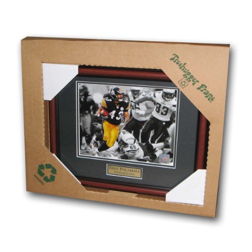 NFL New Jersey Nets Treehugger 8x10 Unsigned Framed Photo - Troy Polamalu