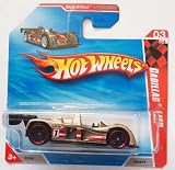 Hot Wheels 2010 Gold CADILLAC LMP #169/214, Race World Speedway #3/4 (Short Card)