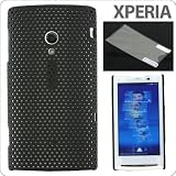 [docomo Xperia(SO-01B)専用]メッシュハードケース(ブラック)　F70-03BK