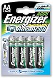 Photo : Energizer Battery Rechargeable Advanced NiMH Capacity 2500mAh LR06 1.2V AA Ref 625997 [Pack 4]