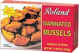 Roland Marinated Mussels, 4.38-Ounce EZ Open Can (Pack of 5)