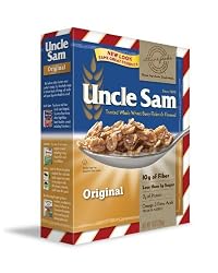 Uncle Sam Toasted Whole Wheat Berry Flakes & Flaxseed Original Cereal, 10-Ounce Boxes (Pack of 6)