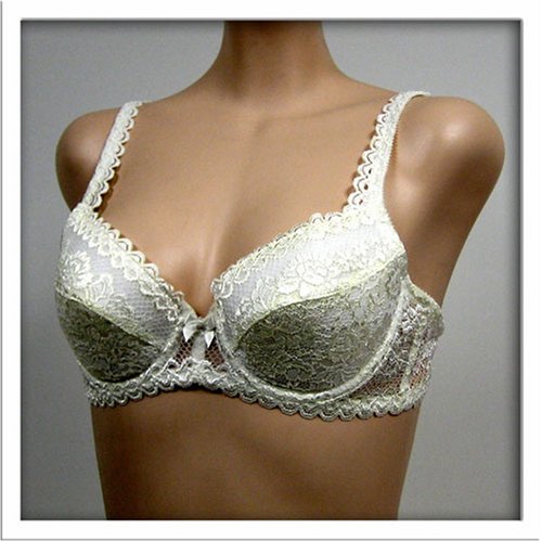 Jasmin 2 Pack $34 Ivory Lace Trimmed Bra #2575 sz 38AA