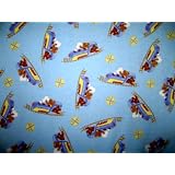 Fitted Bassinet Sheet - Blue Railroad - Made In... by sheetworld