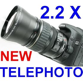 Deluxe 72mm Telephoto Lens 2.2X - HD - Premium Glass - With Lens Bag