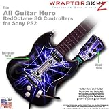 Lightning Blue Skin by WraptorSkinz TM fits All Sony PS2 Guitar Hero SG Guitar Controllers (GUITAR NOT INCLUDED)