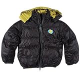 Outside Baby Down Hooded Jacket Reversible Green Black 9-18 Months