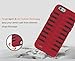 Justola Shockproof iPhone 6/6s Case, Dual Layer, Heavy Duty, Rugged Silicone iPhone Protection, 4.7 Red