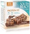 South Beach Diet Bar Protein Fit Cereal Bar, Chocolate, 5-Count (Pack of 8)