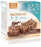 South Beach Diet Bar Protein Fit Cereal Bar, Chocolate, 5-Count (Pack of 8)
