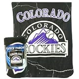 Colorado Rockies "Lightning" Lightweight Fleece Blanket (Measures 50" x 60")