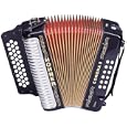 Hohner HA3522 GCF Corona II Classic Accordion in Jet Black
