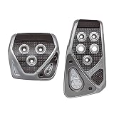 カーメイト(CARMATE) RAZO ハイエース、軽1BOX車等向けペダルセット GT SPECペダル AT-V カーボン&シルバー RP107