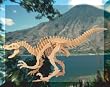 Velociraptor Dinosaur 3D Woodcraft Construction Kit